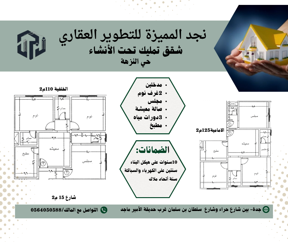 الان فرصة عقارية - جده شقق تمليك