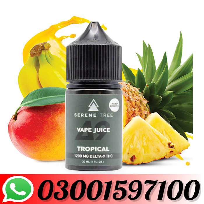 Serene Tree Delta-9 THC Green Apple Vape Juice 1200mg In Pakistan=03001597100