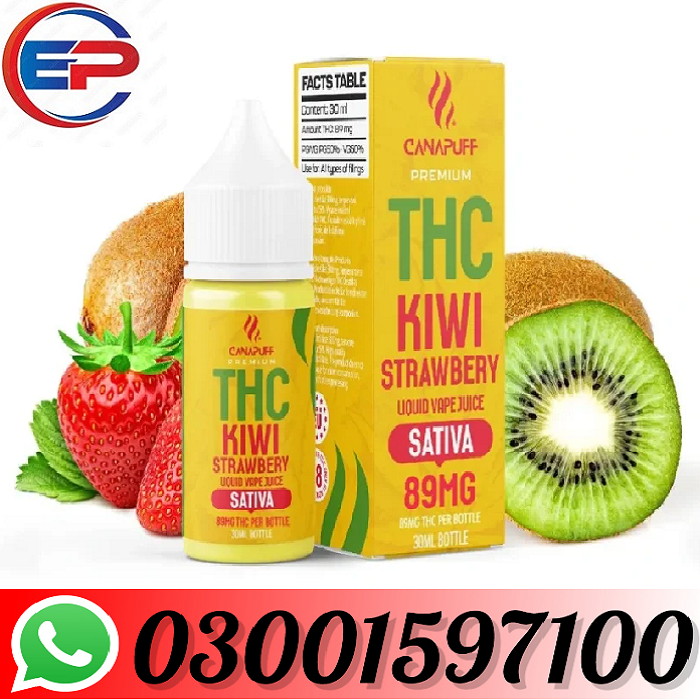 Branded THC Liquid 89mg – Kiwi Strawberry – 30ml In Lahore=03001597100