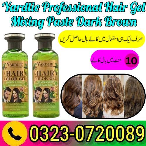 Yardlie Professional Hair Gel Mixing Paste Dark Brown - 03230720089