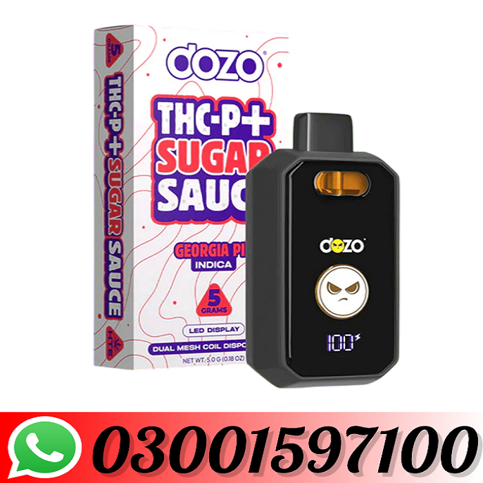 New Dozo Sugar Sauce THC-P Disposable 5gm In Pakistan=03001597100
