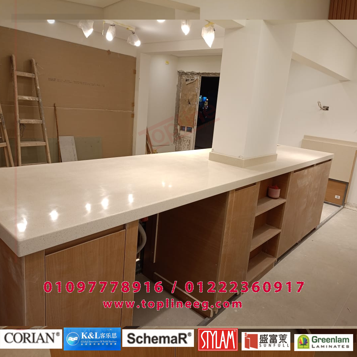 احدث الوان وتصميمات كاونترات استقبال كوريان لسنه 2025