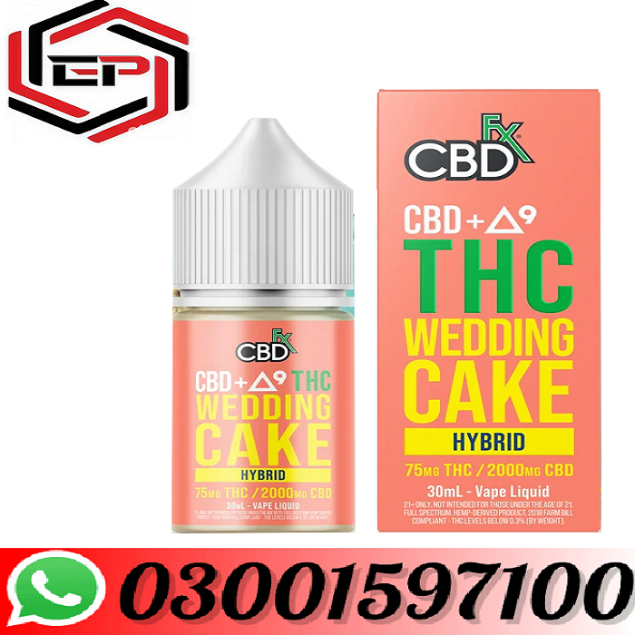 New CBD + Delta-9 THC Vape Juice: Wedding Cake – Hybrid In Pakistan - 03001597100