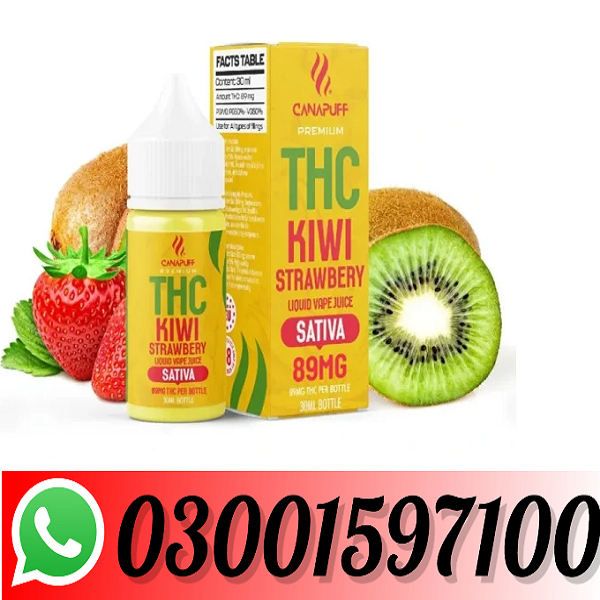 New THC Liquid 89mg – Kiwi Strawberry – 30ml In Lahore - 03001597100
