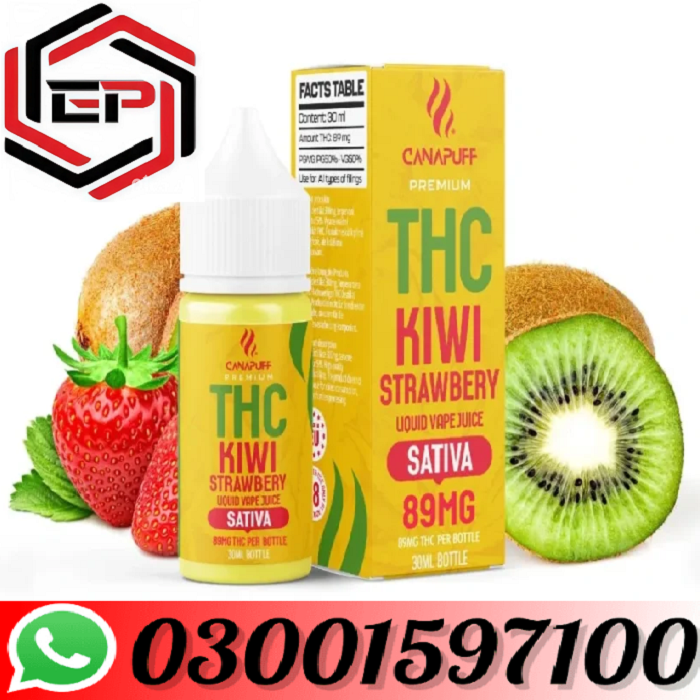 New THC Liquid 89mg – Kiwi Strawberry – 30ml In Lahore - 03001597100