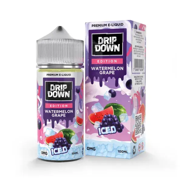 Drip Down E-Juice – Watermelon Grape Ice 100ml In Khanewal=03001597100
