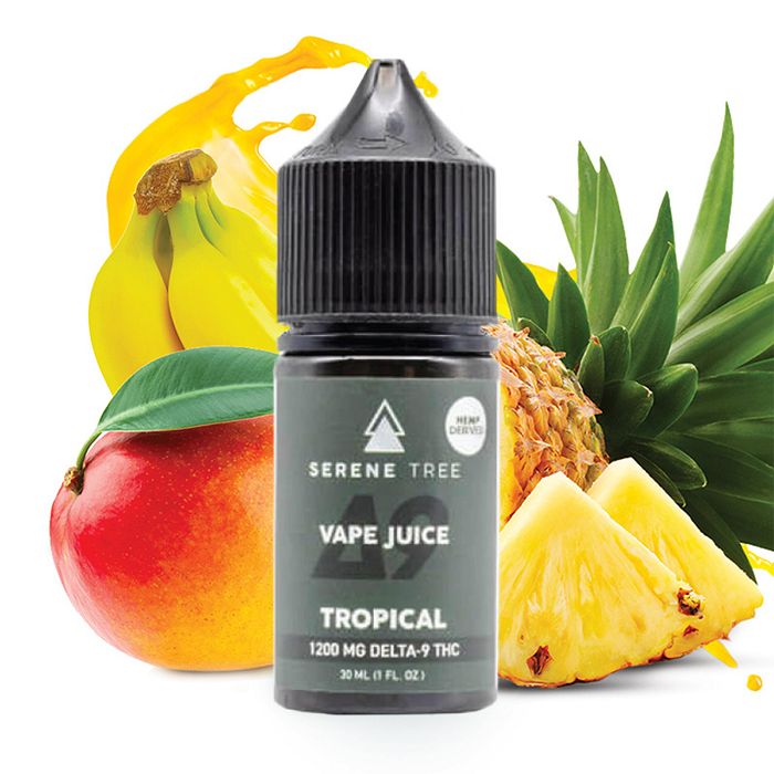 Serene Tree Delta-9 THC Green Apple Vape Juice 1200mg In Mirpur Khas =03001597100