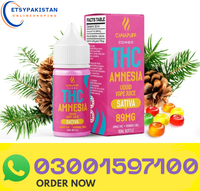 Branded THC Liquid 89mg THC/2000mg CBG – Amnesia – 30ml In Gujranwala=03001597100