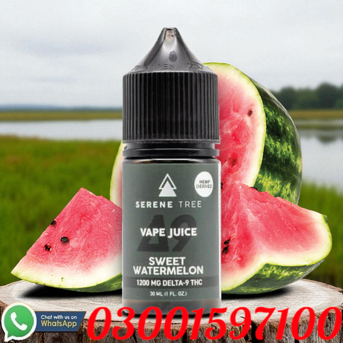 Branded Juice Delta-9 THC Sweet Watermelon Vape Juice 1200mg In Multan=03001597100