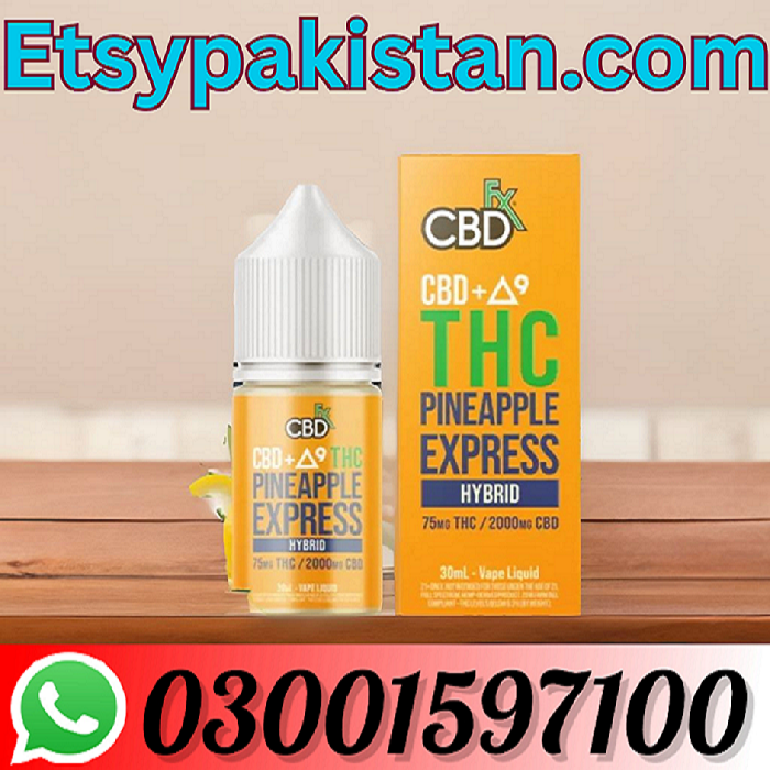 Branded CBD+ ∆9 THC Vape Juice: Pineapple Express – Hybrid In Pakistan | 03001597100