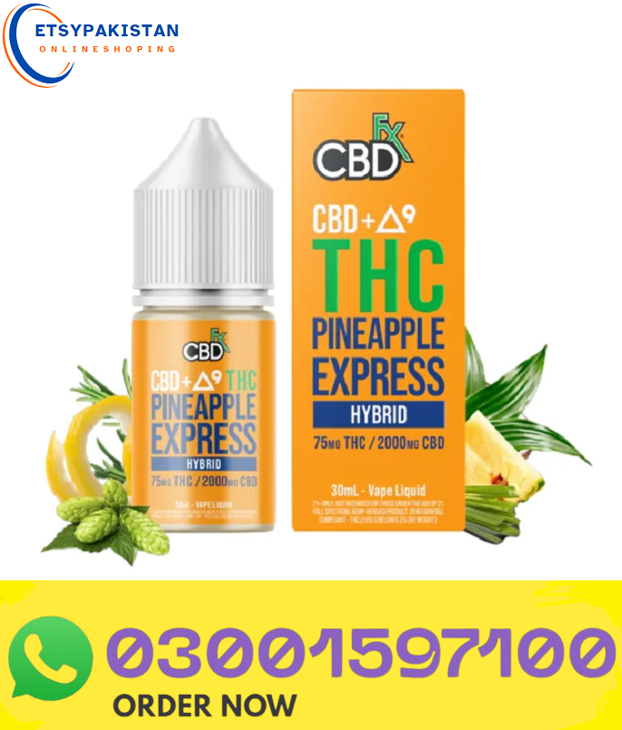 New CBD+ ∆9 THC Vape Juice: Pineapple Express – Hybrid In Lahore=03001597100