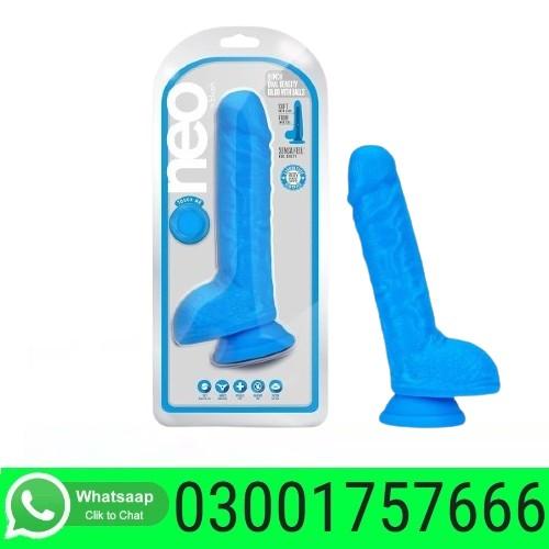 Blush Novelties Dual Density Cock Neon Blue In Pakistan - 03001757666