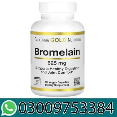 California Gold Nutrition Bromelain, 625 mg 90 Veggie Capsules in Pakistan 03009753384
