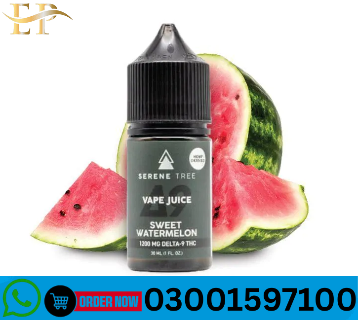 Delta-9 THC Sweet Watermelon Vape Juice 1200mg In Pakistan=03001597100