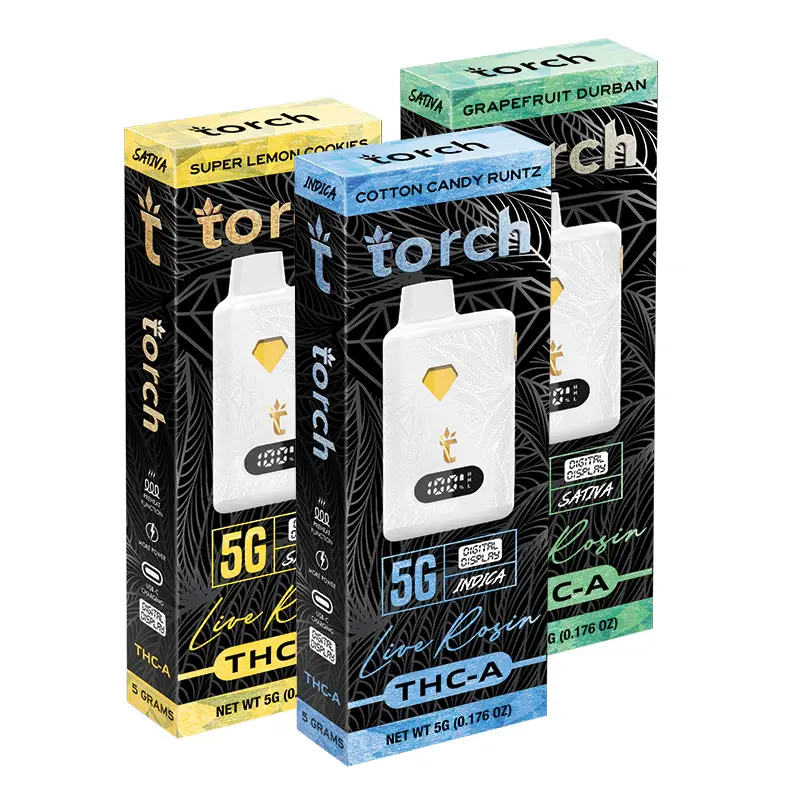 Torch Live Rosin THC-A Blend 5G Disposable In Karachi - 03000291543