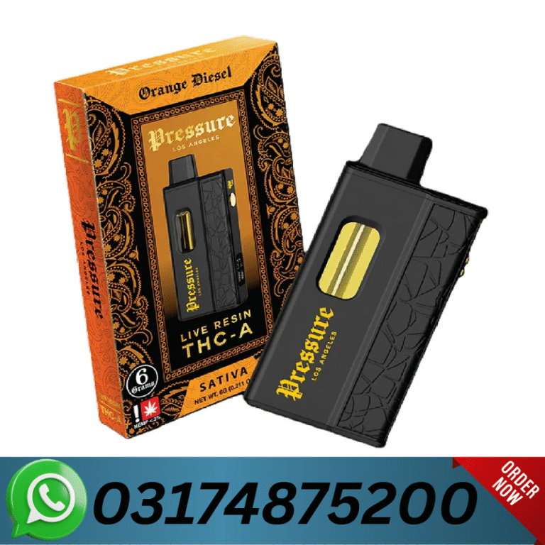 Pressure Live Resin THC-A Disposable 6G Price In Faisalabad | 03174875200