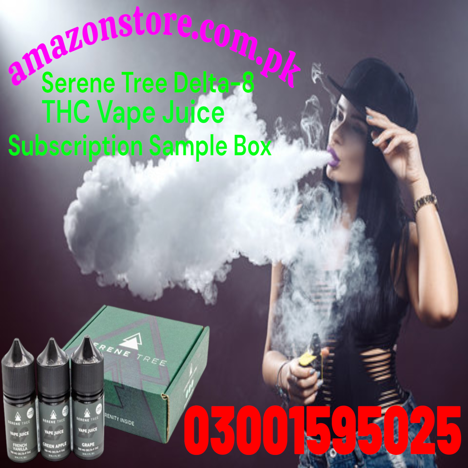 Serene Tree Delta-8 THC Vape Juice Subscription Sample Box in Faisalabad=03001595025