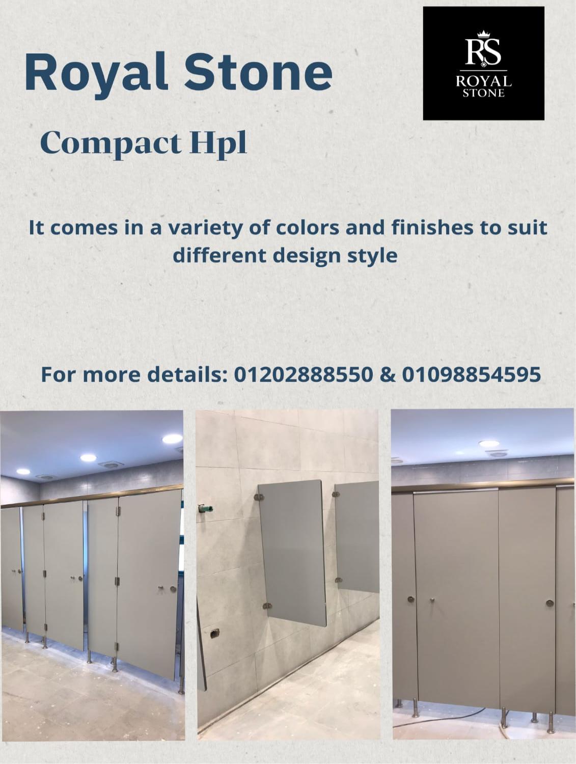 الكومباكت HPL من رويال ستون هو الحل العملي والأنيق لأي مكان.