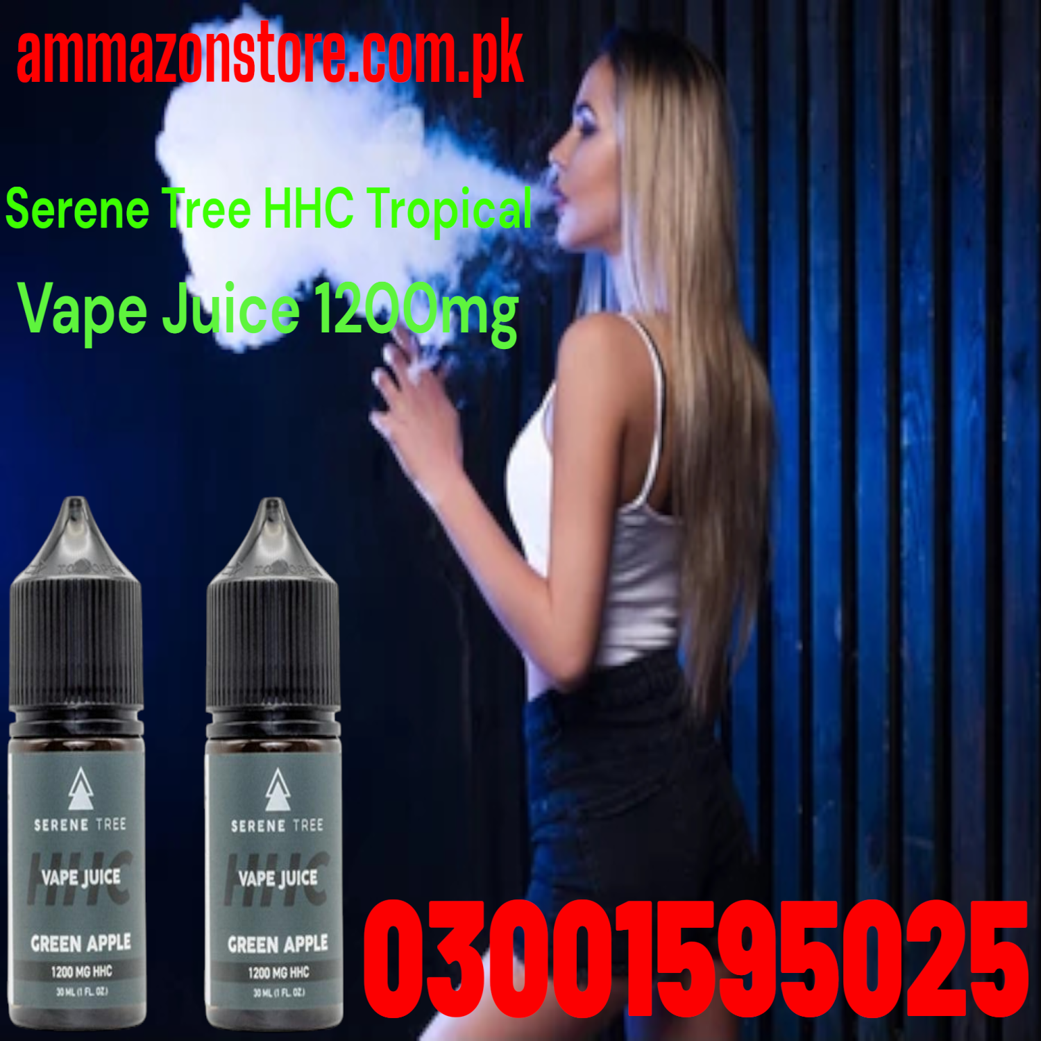 Serene Tree Delta-8 THC Grape Vape Juice 1200mg in Karachi=03001595025