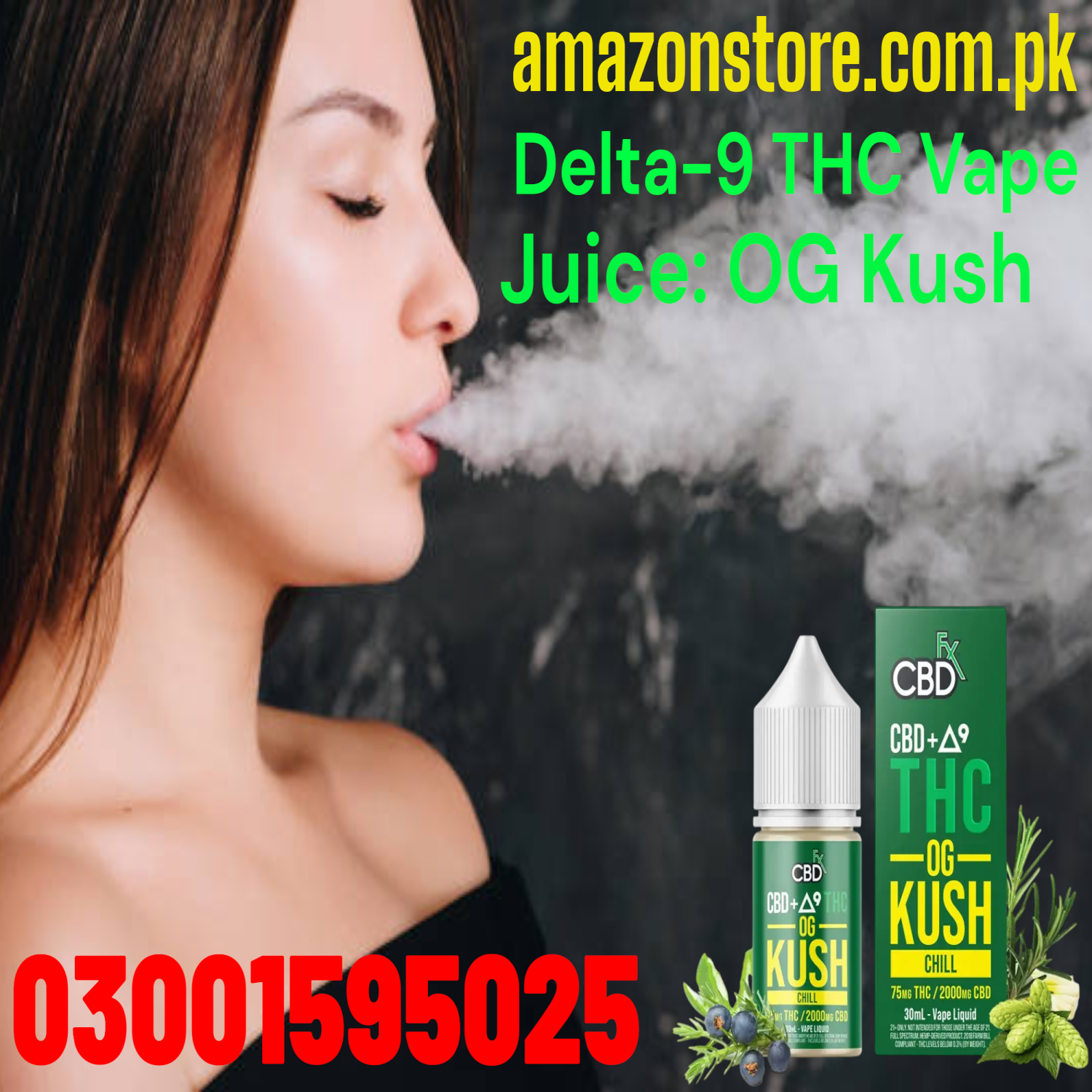 Delta-9 THC Vape Juice: OG Kush In Pakistan=03001595025