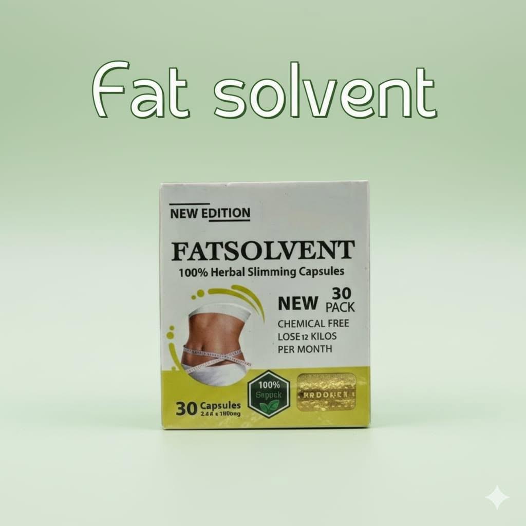 كبسولات فات سولفينت  Fat Solvent الحل السريع والآمن للتخلص من الوزن الزائد