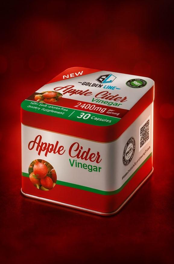 apple cider vinegar حبوب للتنحيف تعمل على كبح الشهية.