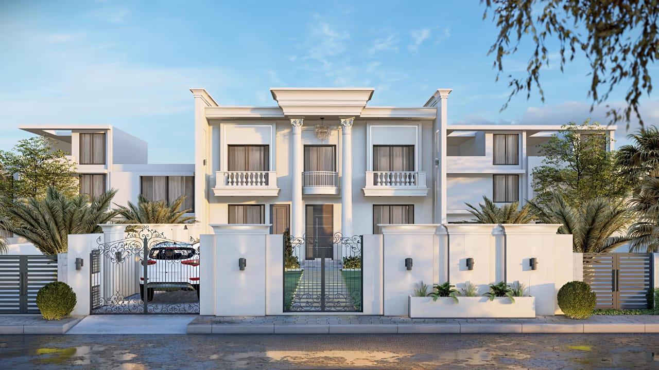 تصميم واجهات فلل ومنازل مودرن كلاسيك باسعار مميزة