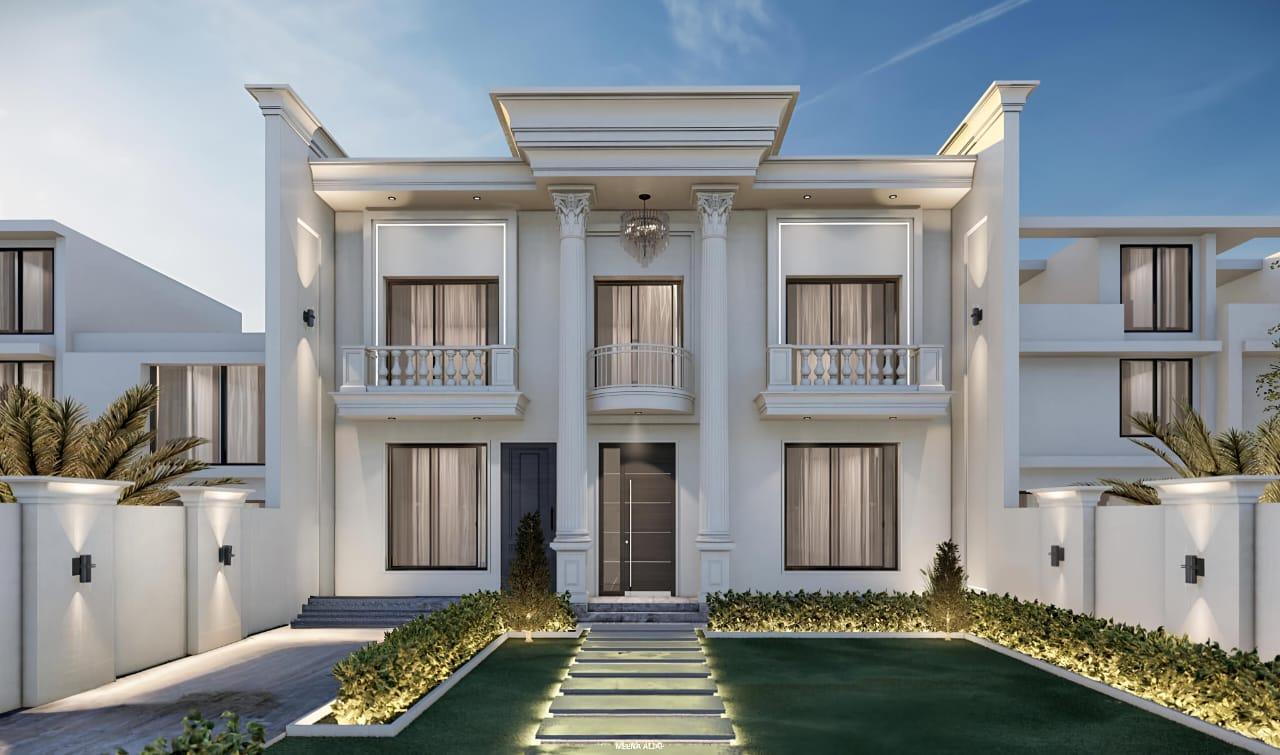 تصميم واجهات فلل ومنازل مودرن كلاسيك باسعار مميزة