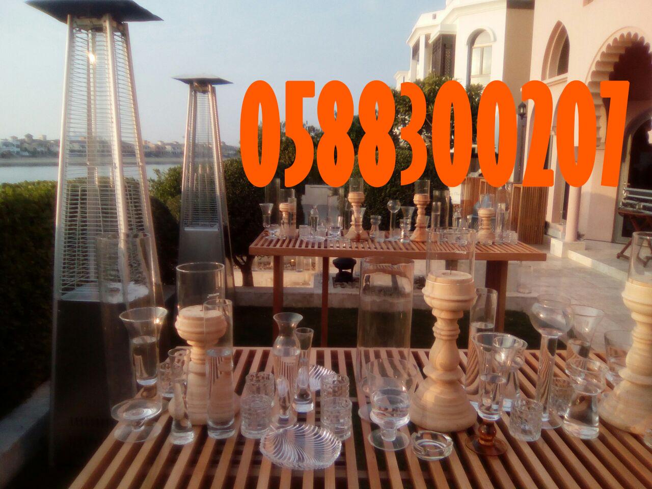 Events Chairs, Parties tables, Outdoor Heaters for rentals in Dubai.