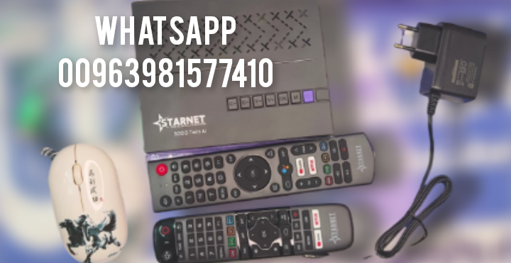 STARNET 5000 TWIN AI 8K ANDROID FOREVER CPU AMLOGIC S905 X5 - ستار نت 5000 الموديل الجديد