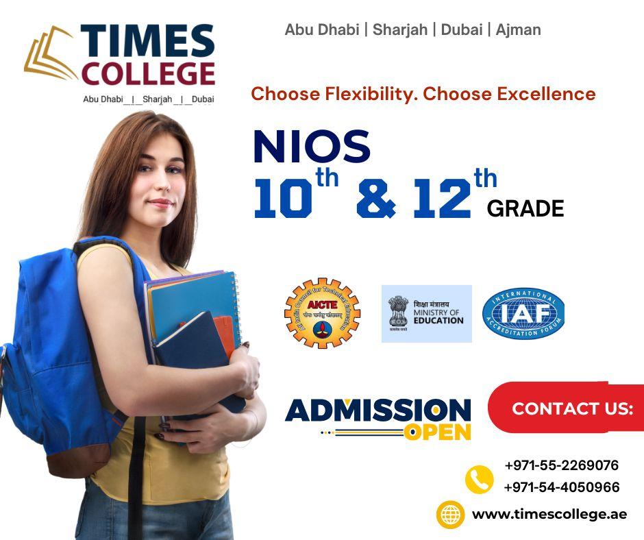 NIOS Study Center in Sharjah – Enroll Now