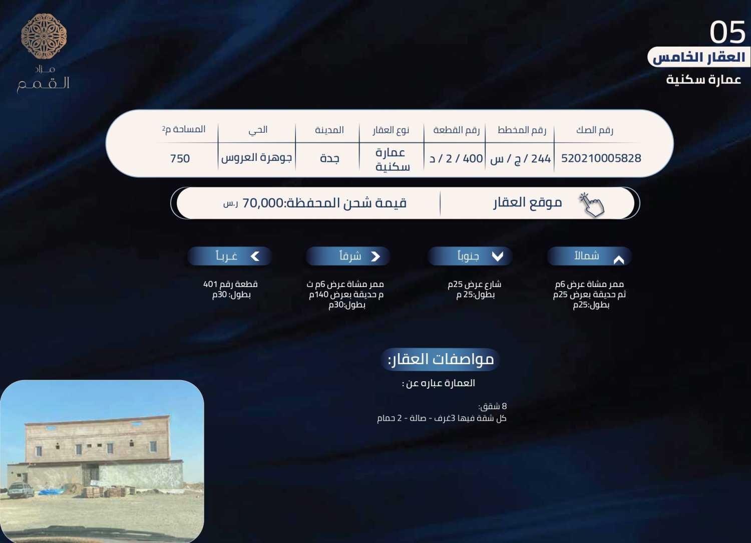 عقارات مزاد القمم 8 عقارات الرياض وجدة