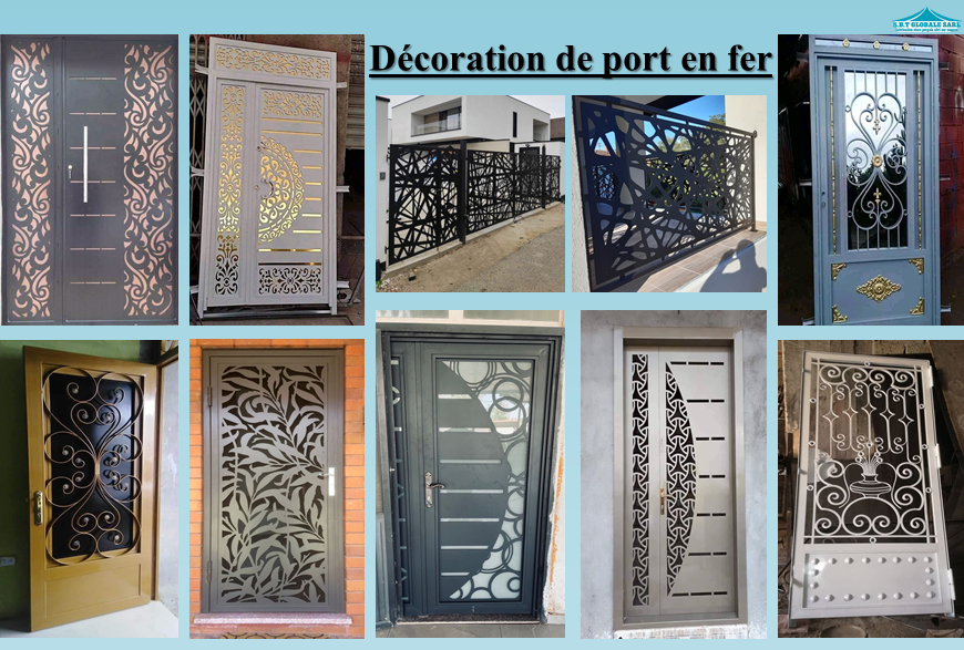 Décoration de port en fer