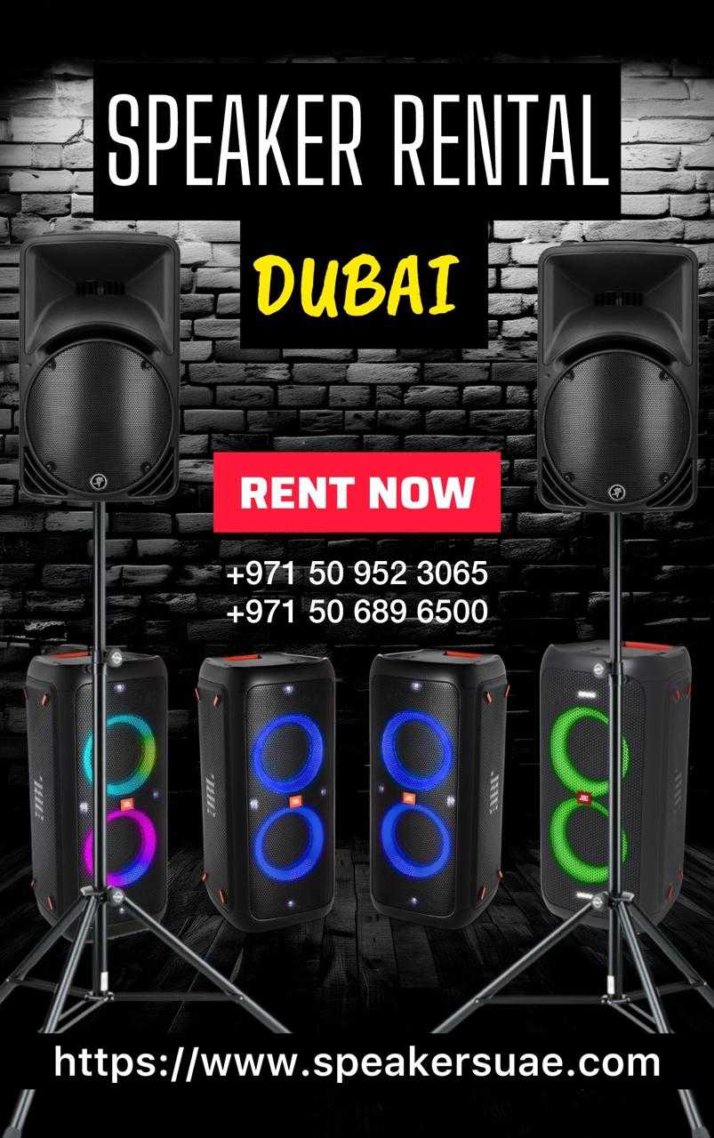 Dubai Speaker Rental | Speaker Rent in Al Rigga | Speaker On Rent Business Bay Dubai | Sound System