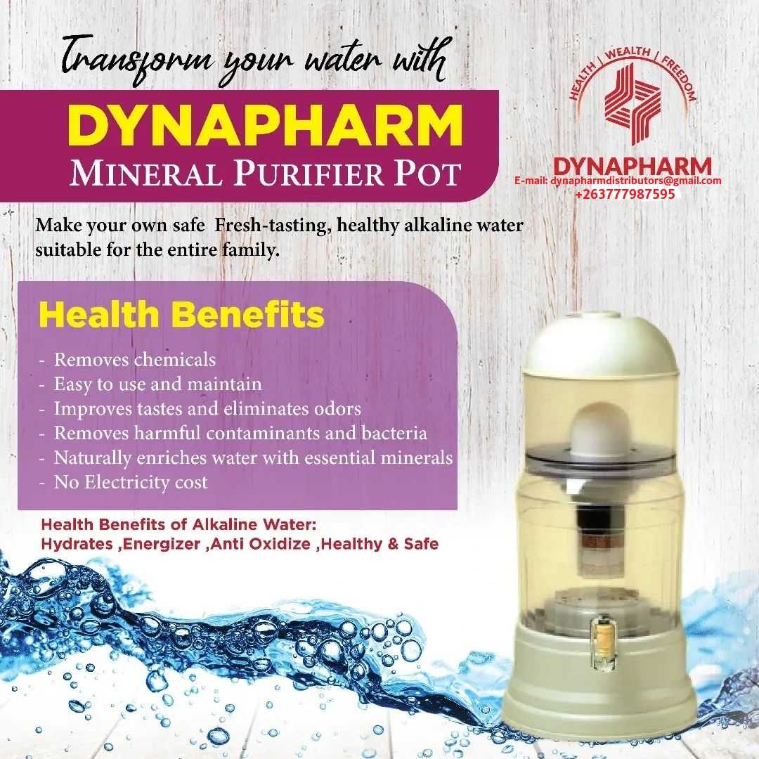 DYNAPHARM MINERAL WATER PURIFIER POT