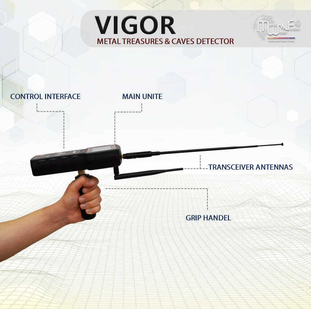 جهاز كشف الذهب والكنوز فيغور / VIGOR من شركة بي ار ديتيكتورز دبي