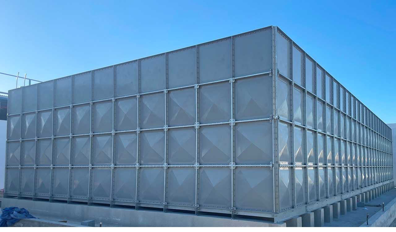 GRP panel type water tanks