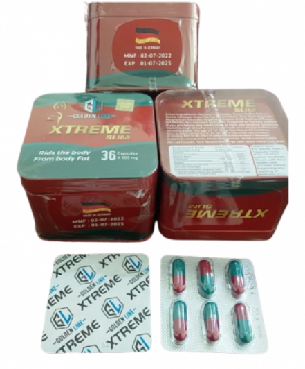 حبوب اكستريم للتخسيس 36 كبسولة xtreme slim golden line