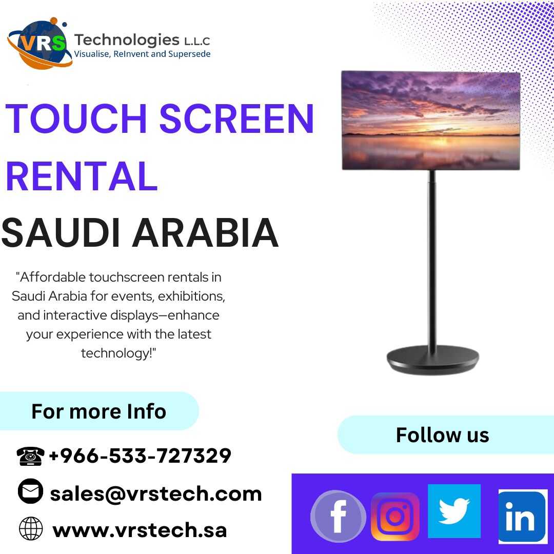 How Touch Screen Rental in KSA Can Transform Business Events