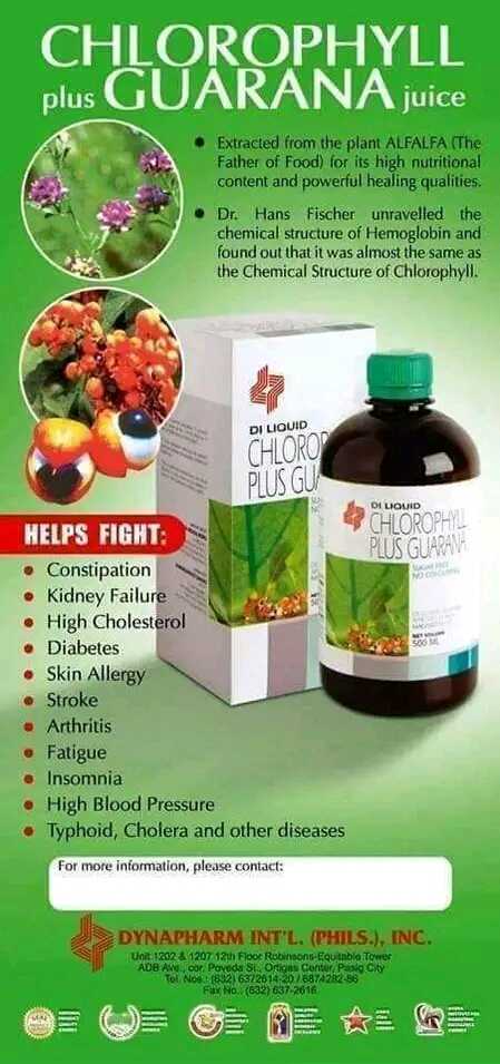 LIQUID CHLOROPHYLL PLUS GUARANA