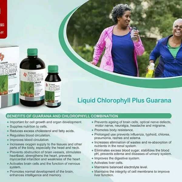 LIQUID CHLOROPHYLL PLUS GUARANA