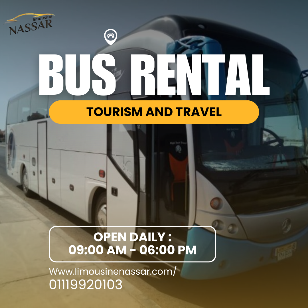 Luxury Mercedes Bus Rental for 50 Passengers | Airport Transfers | Group Tours | Egypt