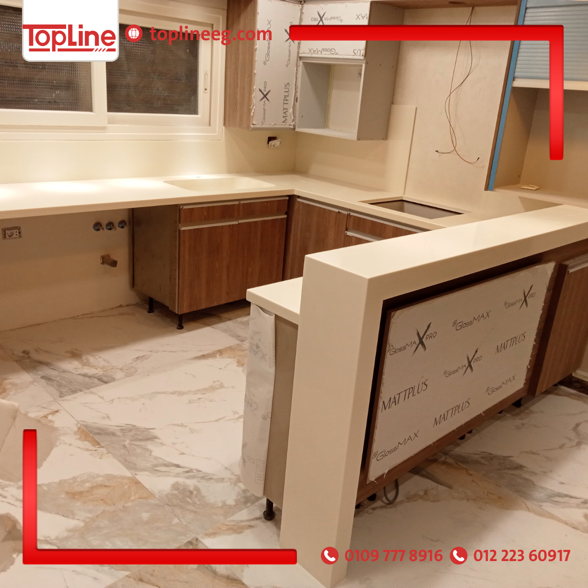 مطابخ كوريان - رخام كوريان corian