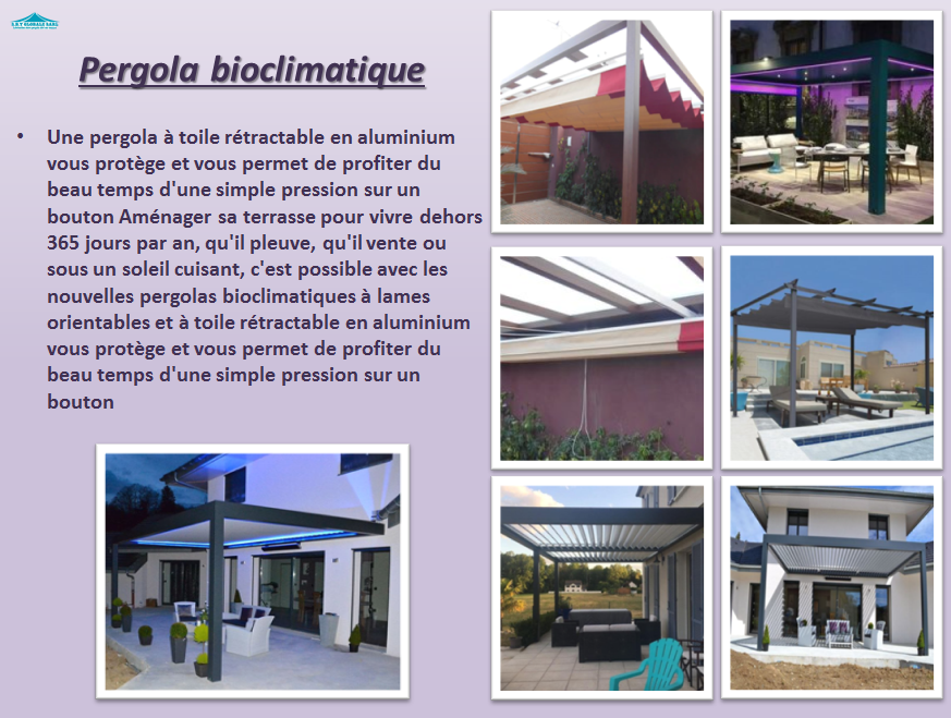 Pergola bioclimatique