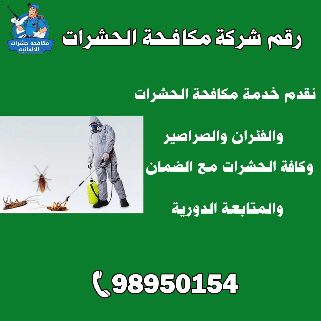 رقم شركة مكافحة حشرات الكويت | اتصل الآن 98950154