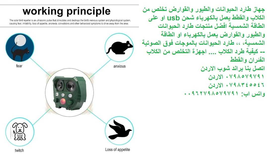 طارد الحيوانات بالموجات فوق الصوتية هو خيار مثالي للحفاظ على ممتلكاتك من الحيوانات المفترسة والطيور