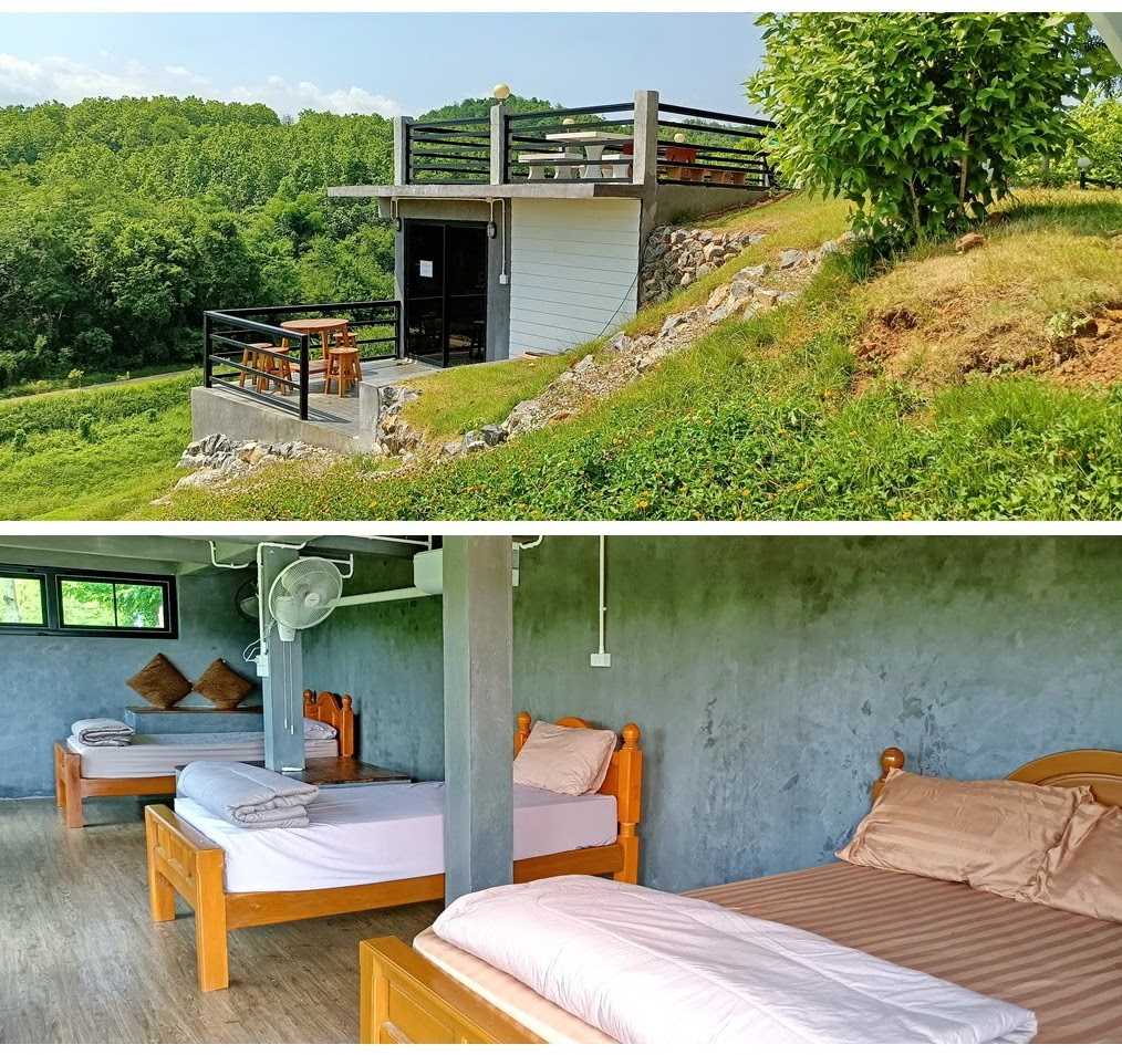 The Best Feng Shui House For Sale, surrounded by reservoir and mountains.