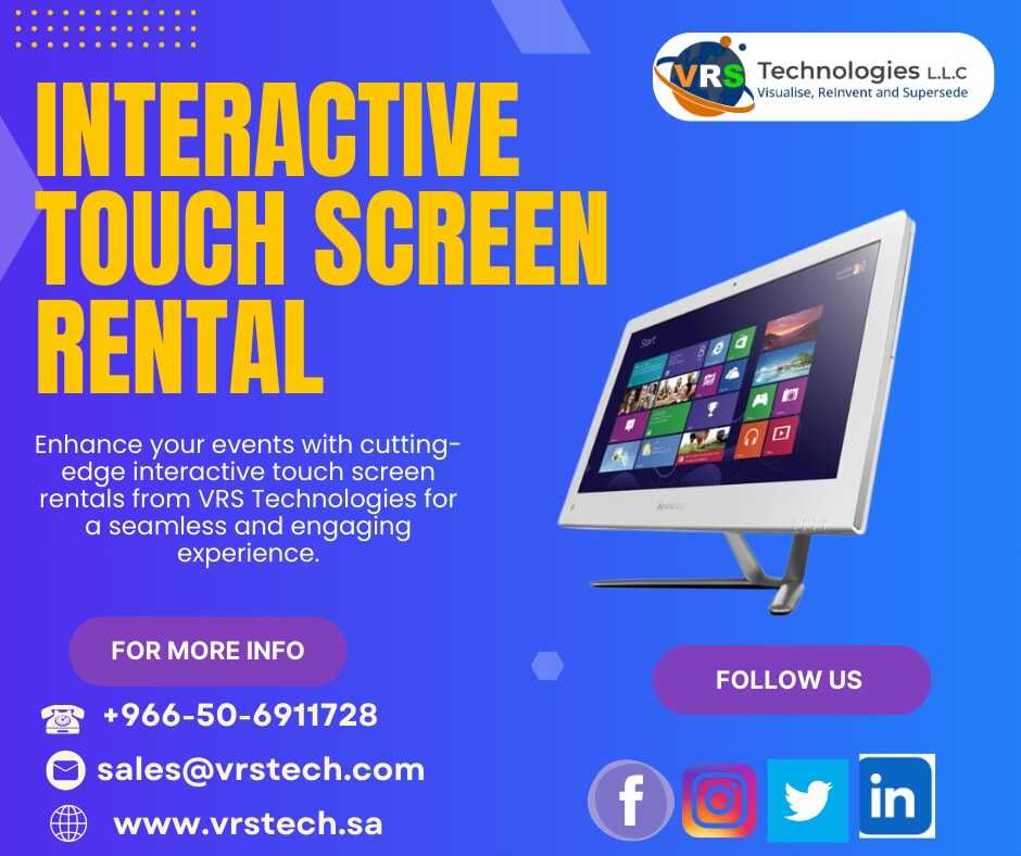 Why Invest in Interactive Touch Screen Rentals for Business?