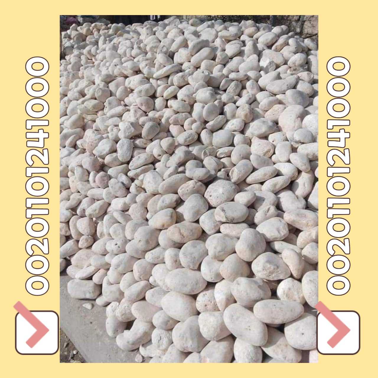 بيع زلط ابيض اسود احمر pebbles for sale 00201101241000في المدينة المنو