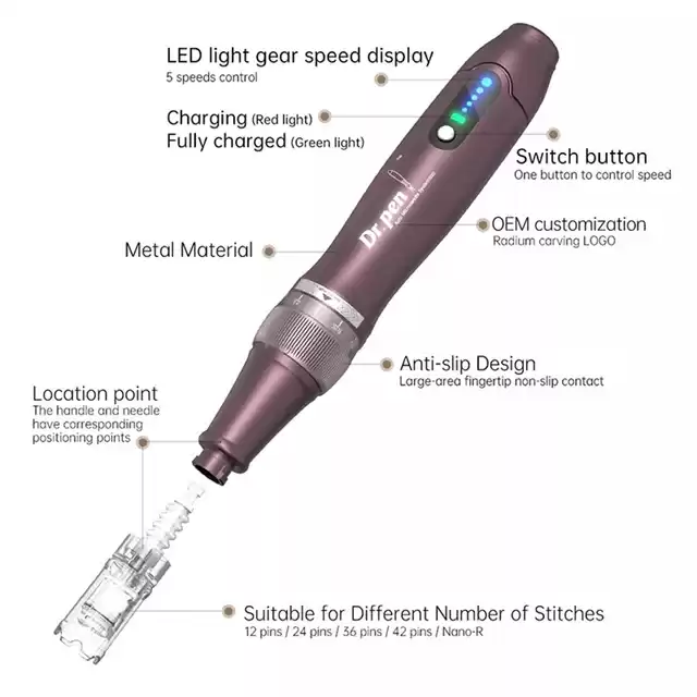 دكتور بن A10 الجديد يعمل على الشحن Derma pen ديرما بن الاصلي